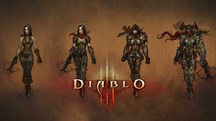 Diablo game wallpaper, Diablo III, Demon Hunter, Demon Hunter (Diablo), HD wallpaper