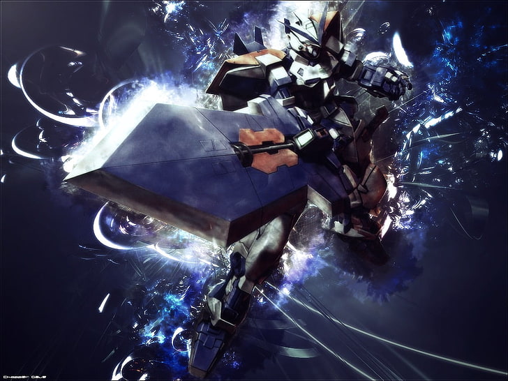 anime, Mobile Suit Gundam, one person, smoke - physical structure