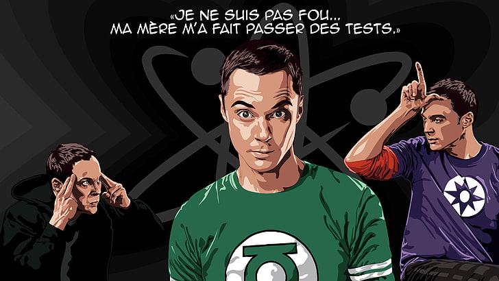 Sheldon Cooper, The Big Bang Theory, quote, front view, young adult, HD wallpaper