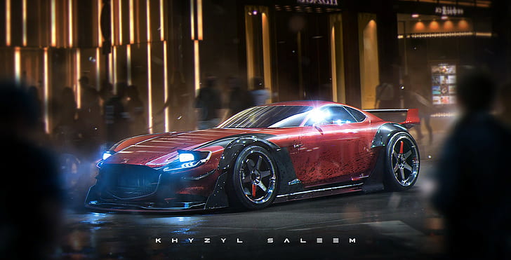 car, Mazda RX-Vision, Khyzyl Saleem, HD wallpaper