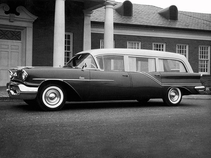 1957, ambulance, combination, comet, emergency, hearse, limousine
