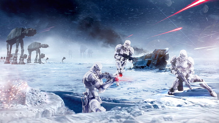 HD wallpaper: Star Wars Battlefront game, stormtrooper, Hoth, Galactic  Empire | Wallpaper Flare