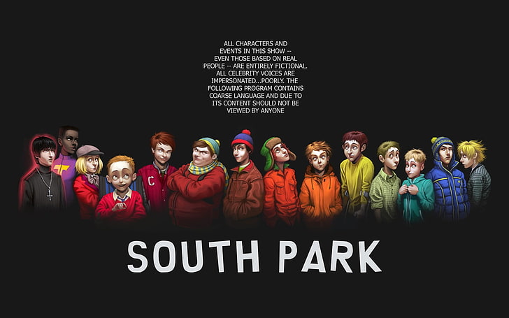South Park poster, Eric Cartman, Stan Marsh, Kyle Broflovski, HD wallpaper