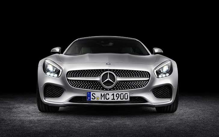 Mercedes-AMG GT, car, vehicle, simple background, motor vehicle, HD wallpaper