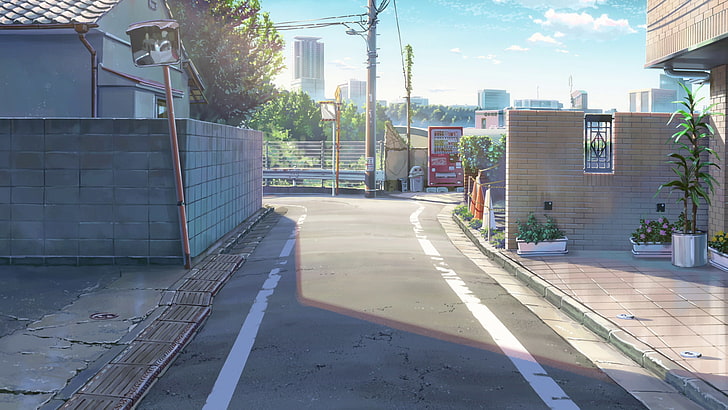 HD wallpaper: kimi no na wa, anime streets, scenic, city, buildings, built  structure | Wallpaper Flare