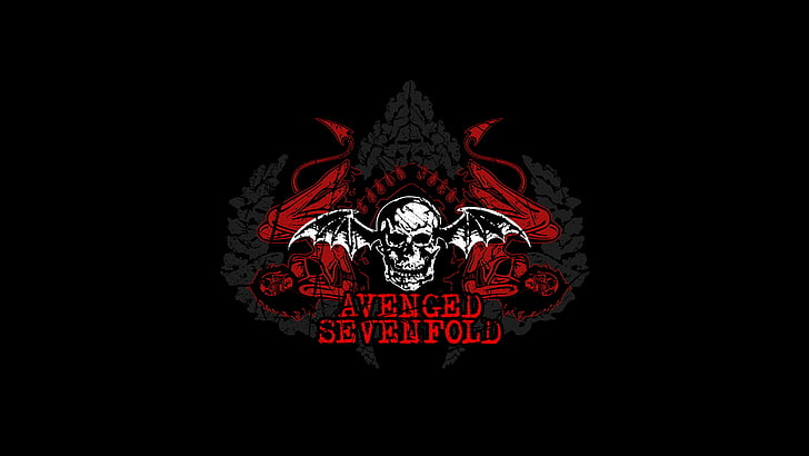 avenged, dark, music, sevenfold, skull, HD wallpaper