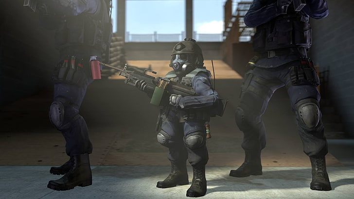person holding assault rifle wallpaper, Counter-Strike: Global Offensive, HD wallpaper