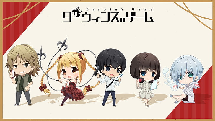 Anime, Darwin's Game, Kaname Sudou, Rein (Darwin's Game), Ryuuji Maesaka, HD wallpaper