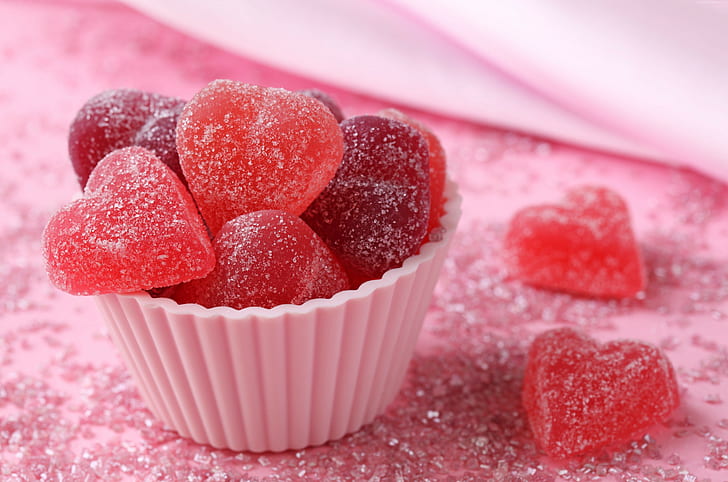 Fruit Jellies, Love Hearts, Candy, 5K