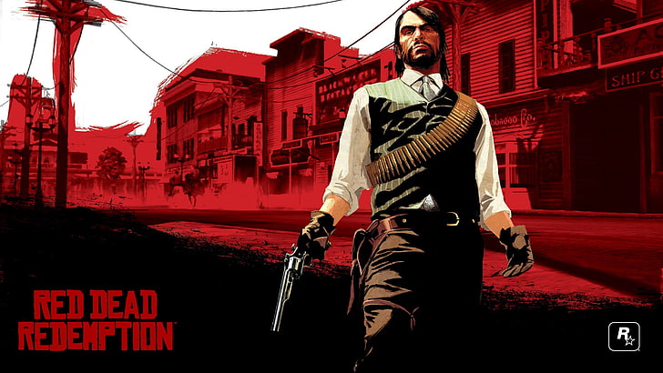Red Dead Redemption digital wallpaper, John Marston, video games