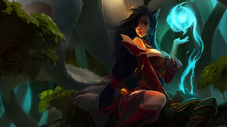 Ahri, League of Legends, one person, real people, women, young adult