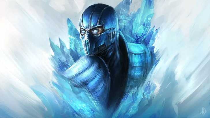 Mortal Kombat Sub-Zero wallpaper, game, h1fey, protective Mask - Workwear, HD wallpaper