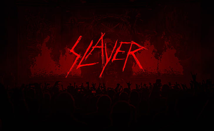 metal, logo, band, slayer, thrash metal, concert, HD wallpaper