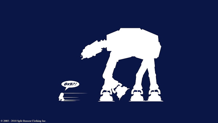 Star Wars AT-AT illustration, memes, dark humor, silhouette, representation