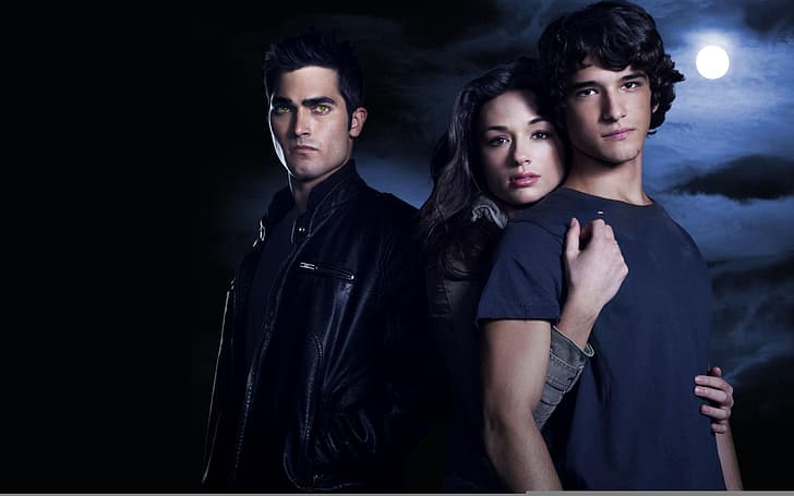 actress, the series, actor, Crystal Reed, Teen Wolf, Tyler Posey, HD wallpaper