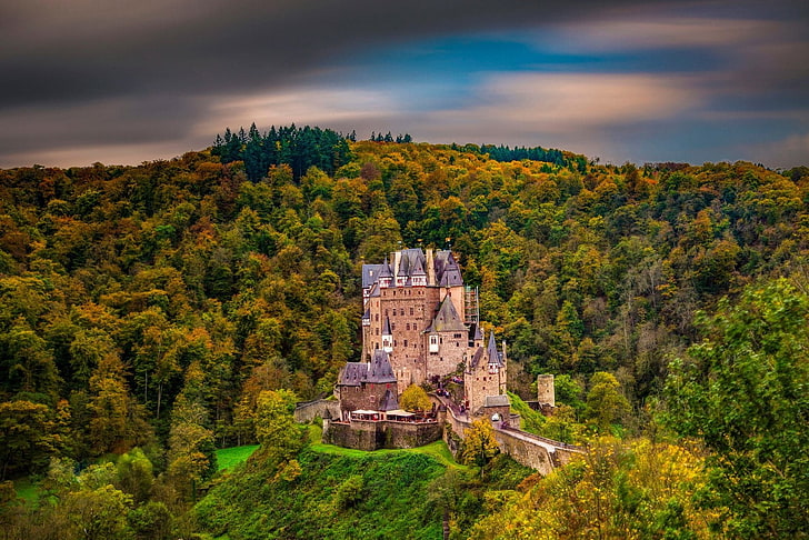 Castles, Eltz Castle, Architecture, Forest, HD wallpaper