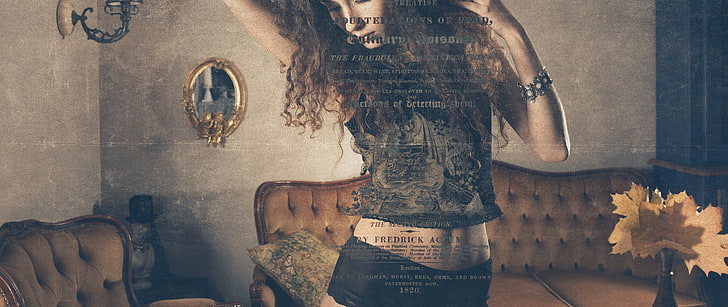 women's black sleeveless T-shirt, quote, art and craft, indoors, HD wallpaper