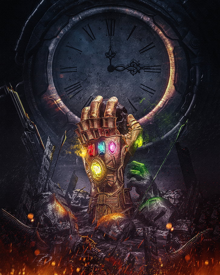 Infinity Gauntlet, Thanos, Infinity Stones, Avengers: Infinity War, HD wallpaper