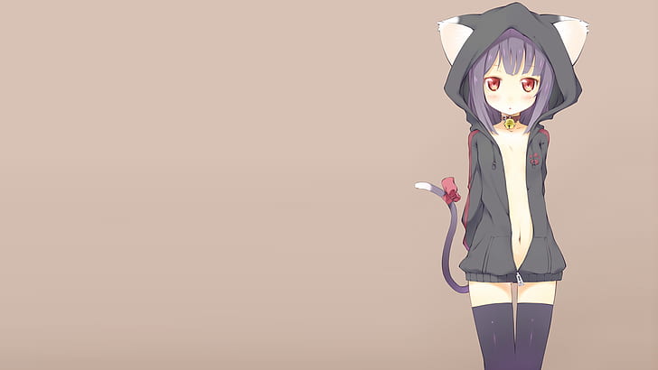 Catgirl Anime Drawing HD, cartoon/comic