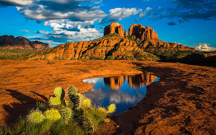 Landscape-Nature-Cathedral Rock in Sedona-Arizona-United States-Desktop Wallpaper HD free download-1920×1200