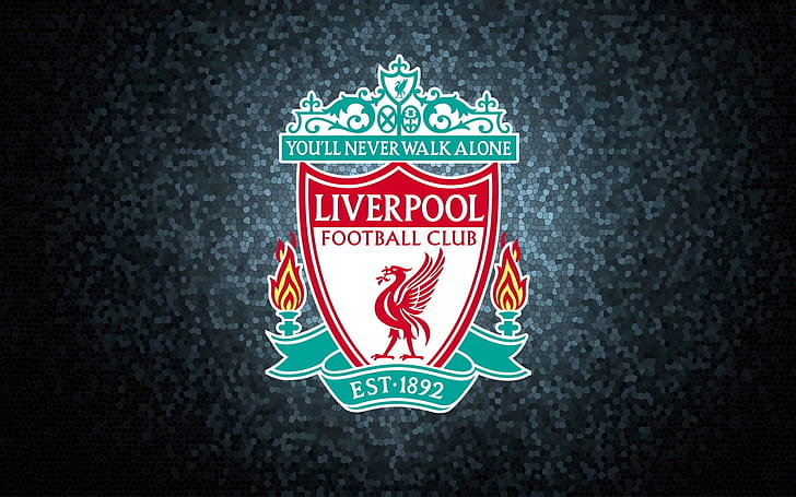 Liverpool Fotball Club Logo, background, liverpool logo, liverpool uk