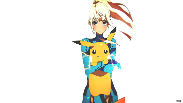 Pokemon Pikachu poster, Tom Skender, Zero Suit Samus, Samus Aran, HD wallpaper