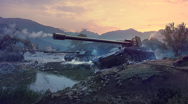 gray battle tank digital wallpaper, WoT, PT-ACS, World Of Tanks HD wallpaper