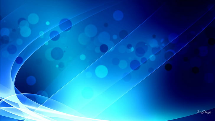 Blue Abstract Wonder, blue and white wall paper, firefox persona, HD wallpaper