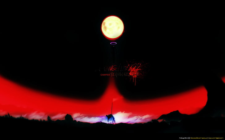 untitled, anime, Neon Genesis Evangelion, night, sky, nature