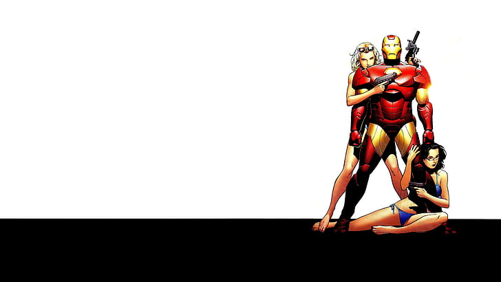 HD wallpaper: Iron Man White HD, cartoon/comic | Wallpaper Flare