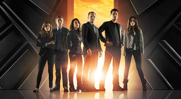 Marvel's Agents of SHIELD Cast, men's black suit jacket, Movies, HD wallpaper