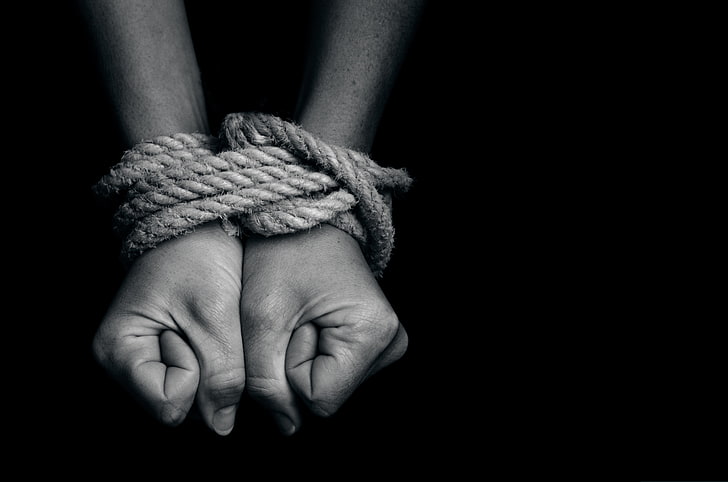 hands, Rope Bound, BDSM, hemp rope, human hand, human body part