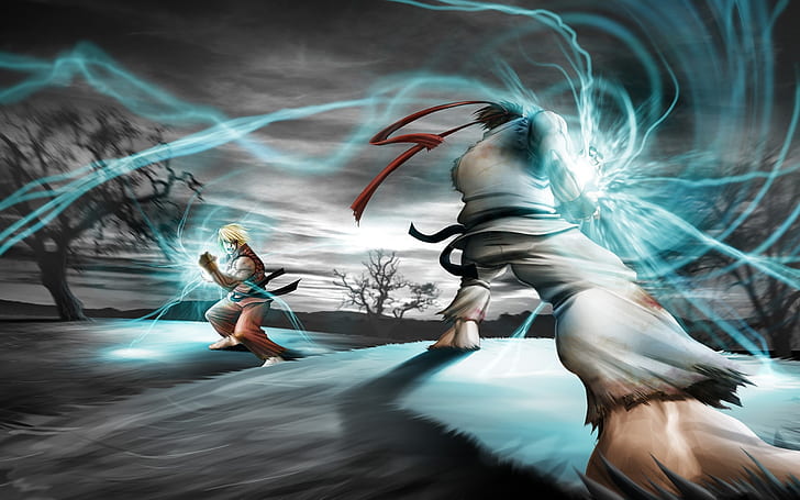 street fighter ryu animation ken games 2560x1600  Video Games Street Fighter HD Art, HD wallpaper