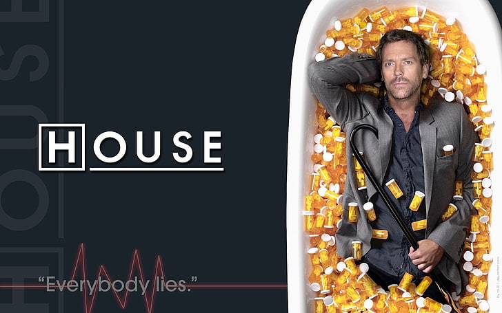 House everybody lies cover, TV Show, Gregory House, Hugh Laurie