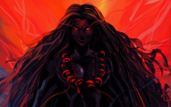 HD wallpaper: The Dark Mother Goddess Kali, anime character wallpaper,  Goddess Durga | Wallpaper Flare