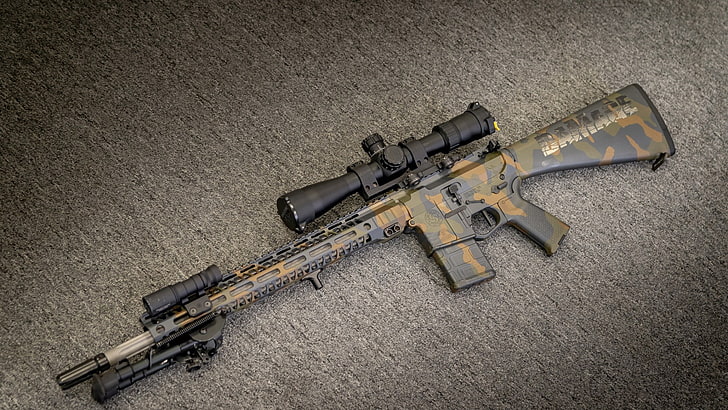 weapons, rifle, custom, ar-15, assault Rifle, HD wallpaper