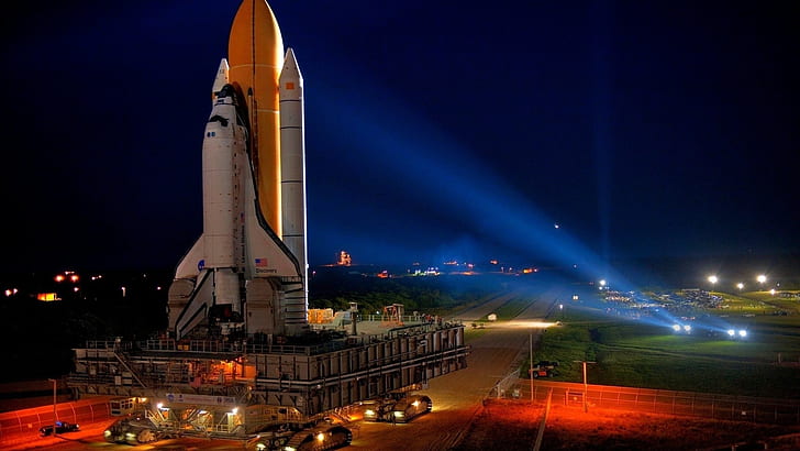 discovery, launch, nasa, pad, shuttle, space, HD wallpaper