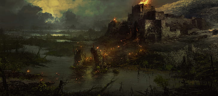 Video Game, Diablo IV, Town, HD wallpaper