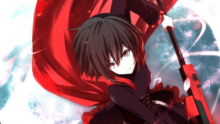 1058343 illustration, anime, anime girls, cartoon, RWBY, scythe, Person, Ruby  Rose character, profession - Rare Gallery HD Wallpapers