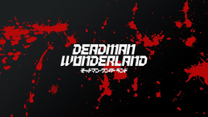 Deadman Wonderland poster, anime, blood, blood spatter, communication