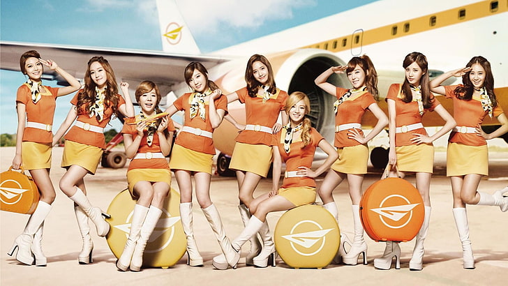 Asian, SNSD, Girls' Generation, musician, singer, Korean, group of women, HD wallpaper