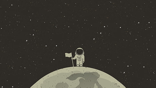 Hd Wallpaper Astronaut Illustration Person In Space Suit
