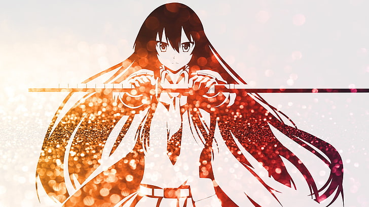 red and white woman painting, Akame ga Kill!, one person, portrait, HD wallpaper