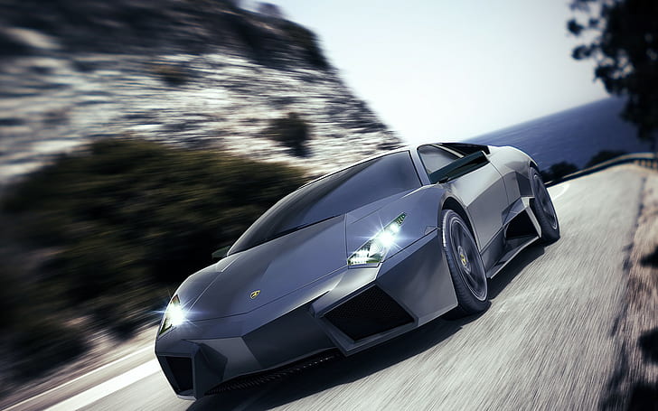 Lamborghini Reventon Motion Blur HD, cars, HD wallpaper
