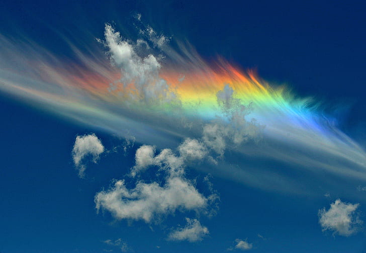 digital art, colorful, sky, clouds, HD wallpaper