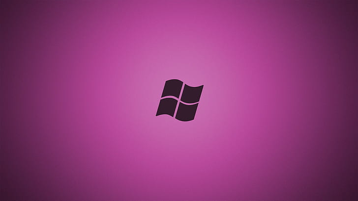 Microsoft Windows, purple background, HD wallpaper