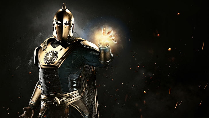 Injustice, Injustice 2, Doctor Fate, technology, indoors, one person, HD wallpaper