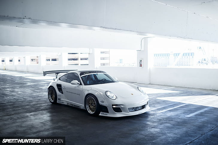 Porsche, Porsche 997, Liberty Walk, LB Performance, Speedhunters, HD wallpaper