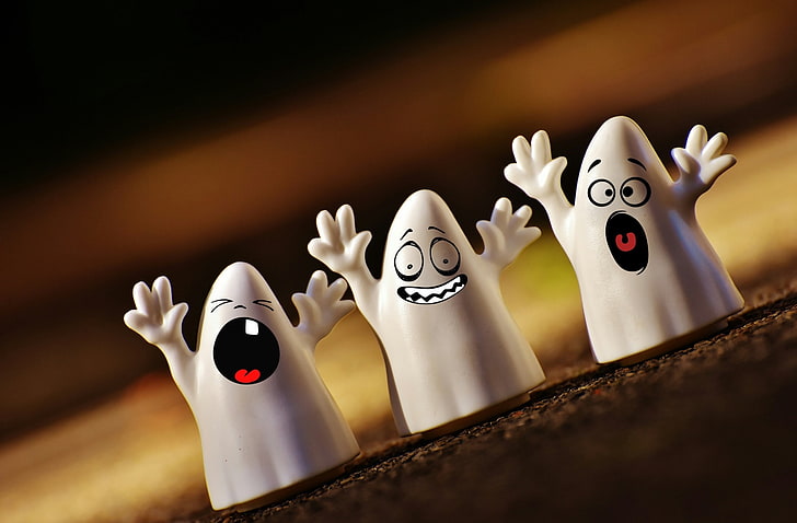 HD wallpaper: Cute Ghosts, Halloween, Holidays, Funny, October, Spooky,  representation | Wallpaper Flare