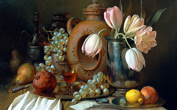 Alexei, Antonov, Apricot, art, Berries, Envelope, flowers, fruits